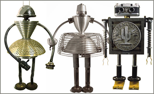 20 Incredible Metal Robot Sculptures by Gordon Bennett